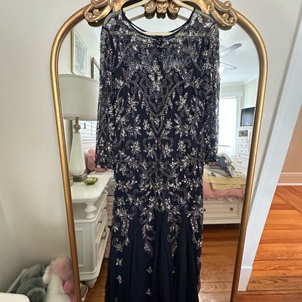 Elegant Black Beaded Dress